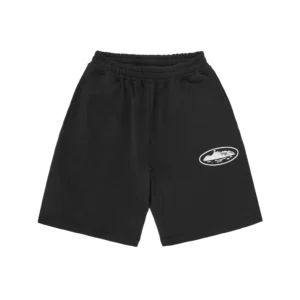 ISLAND PUFF PRINT SWEATSHORT [BLACK]
