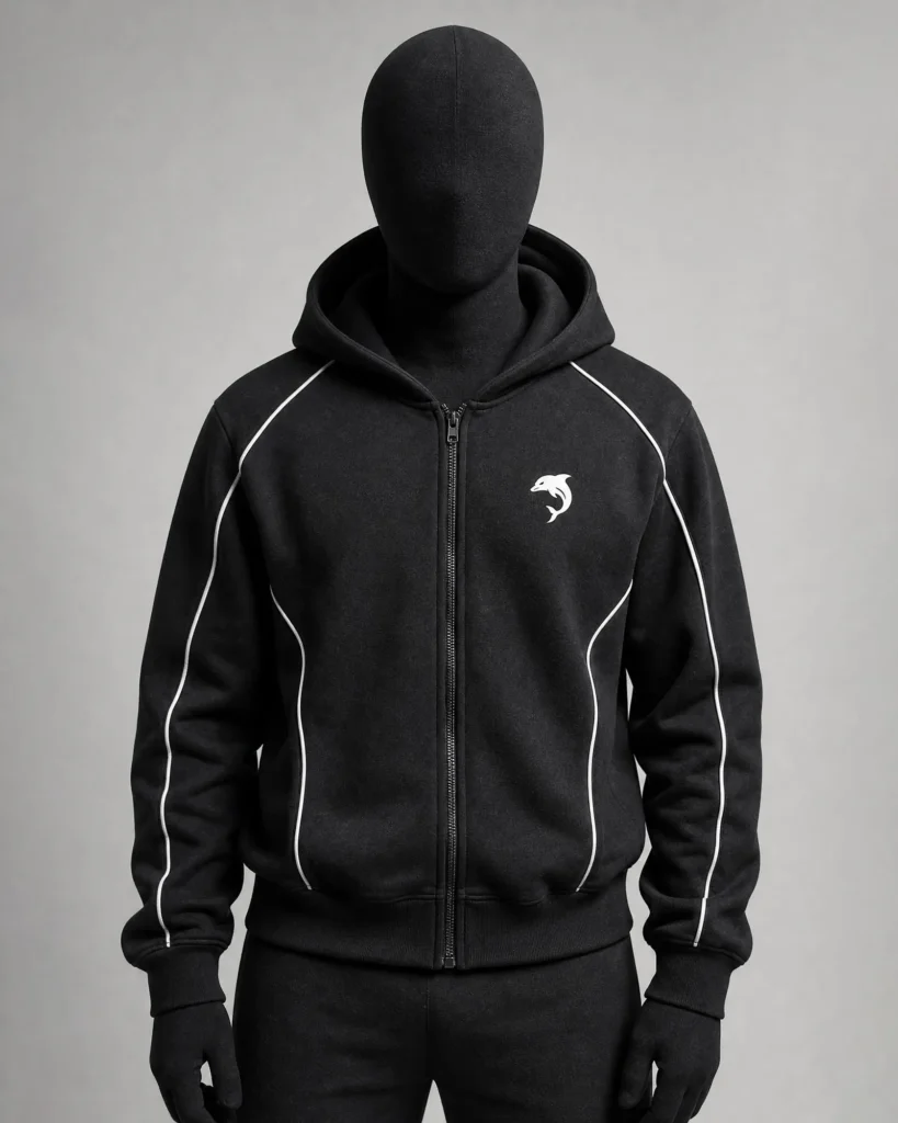 Black Zippered Hoodie | Premium Street Fashion