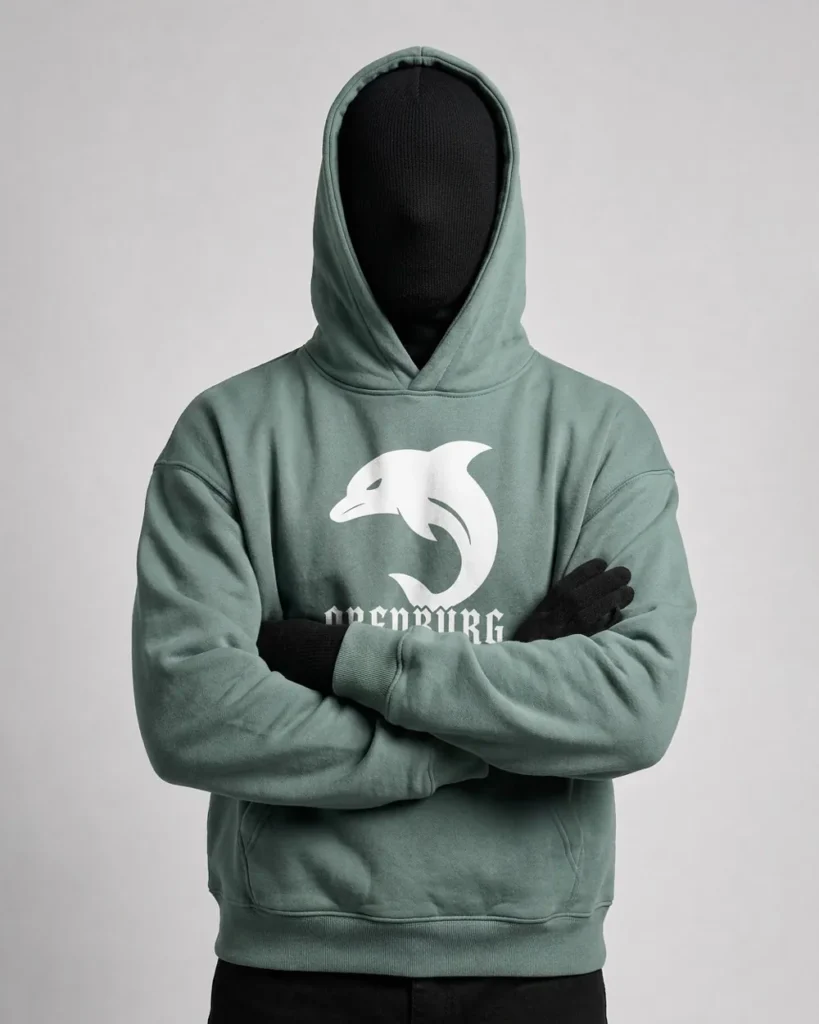 Sage Green Pullover Hoodie | Oversized Streetwear