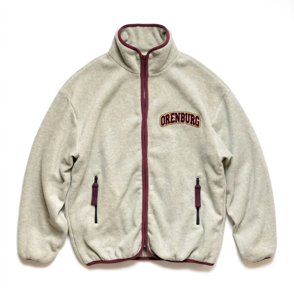 Cream Sherpa Fleece Zip Jacket
