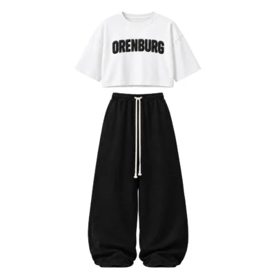White Oversized Crop T-Shirt